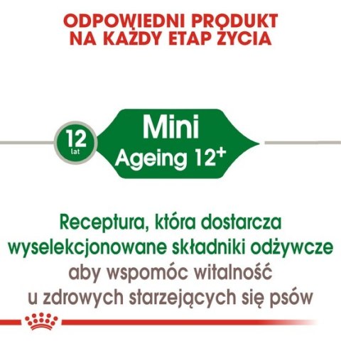 Royal Canin Mini Ageing 12+ karma sucha dla psów dojrzałych po 12 roku życia, ras małych 1,5kg Royal Canin Mini Ageing 12+ karma sucha dla psów dojrzałych po 12 roku życia, ras małych 1,5kg