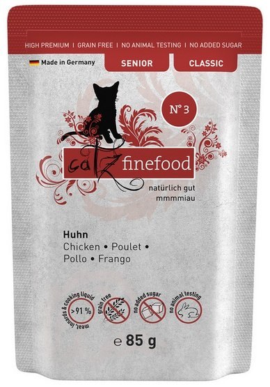 Catz Finefood Classic Senior N.03 Kurczak saszetka 85g Catz Finefood Classic Senior N.03 Kurczak saszetka 85g