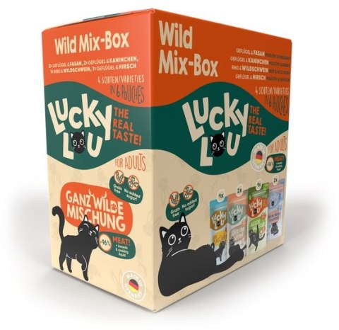 Lucky Lou Lifestage Adult Wild Mix-Box saszetki 6x125g Lucky Lou Lifestage Adult Wild Mix-Box saszetki 6x125g