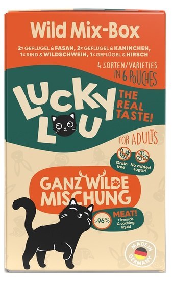 Lucky Lou Lifestage Adult Wild Mix-Box saszetki 6x125g Lucky Lou Lifestage Adult Wild Mix-Box saszetki 6x125g