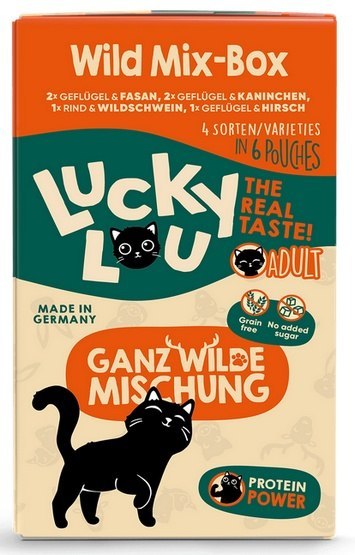 Lucky Lou Lifestage Adult Wild Mix-Box saszetki 6x125g Lucky Lou Lifestage Adult Wild Mix-Box saszetki 6x125g