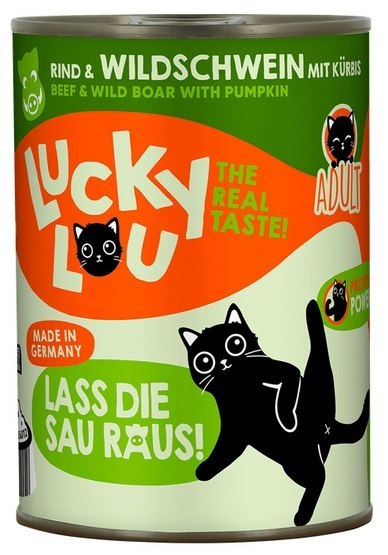 Lucky Lou Lifestage Adult Wołowina i dzik puszka 400g Lucky Lou Lifestage Adult Wołowina i dzik puszka 400g