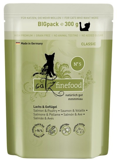 Catz Finefood Classic N.05 Łosoś i drób saszetka 300g Catz Finefood Classic N.05 Łosoś i drób saszetka 300g