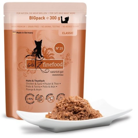 Catz Finefood Classic N.25 Kurczak i Tuńczyk saszetka 300g Catz Finefood Classic N.25 Kurczak i Tuńczyk saszetka 300g