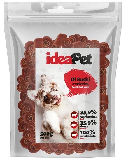 IdeaPet Sushi z wołowiną 500g IdeaPet Sushi z wołowiną 500g