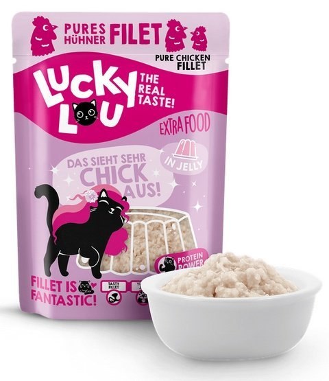 Lucky Lou Extrafood Kurczak w galaretce saszetka 70g Lucky Lou Extrafood Kurczak w galaretce saszetka 70g