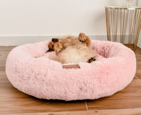 MIMIKO Pets Legowisko Shaggy okrągłe M 45cm różowe MIMIKO Pets Legowisko Shaggy okrągłe M 45cm różowe
