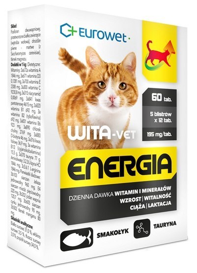 Wita-Vet Kot Energia Junior + Adult 60tabl Wita-Vet Kot Energia Junior + Adult 60tabl