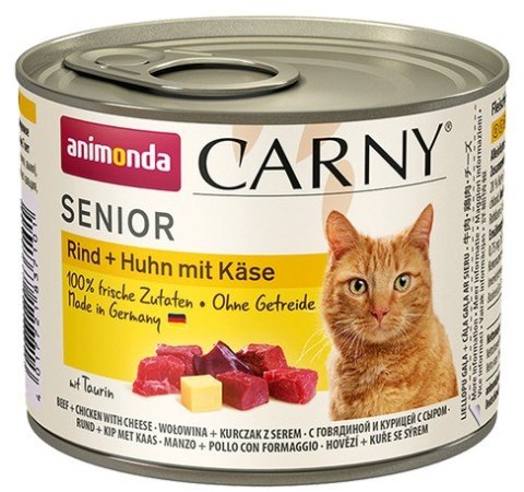 Animonda Carny Senior Wołowina, Kurczak + Ser puszka 200g Animonda Carny Senior Wołowina, Kurczak + Ser puszka 200g