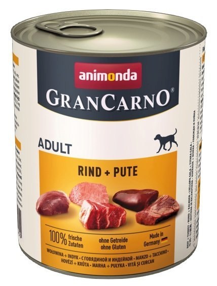 Animonda GranCarno Original Adult Pute Indyk puszka 800g Animonda GranCarno Original Adult Pute Indyk puszka 800g