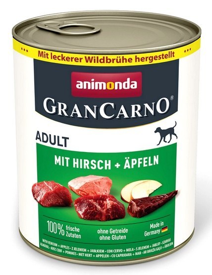 Animonda GranCarno Original Adult Rind Hirsch Apfel Wołowina, Jeleń + Jabłko puszka 800g Animonda GranCarno Original Adult Rind Hirsch Apfel Wołowina, Jeleń + Jabłko puszka 800g