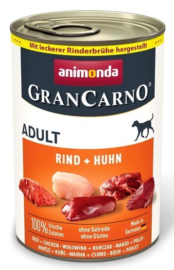 Animonda GranCarno Original Adult Rind Huhn Wołowina + Kurczak puszka 400g Animonda GranCarno Original Adult Rind Huhn Wołowina + Kurczak puszka 400g