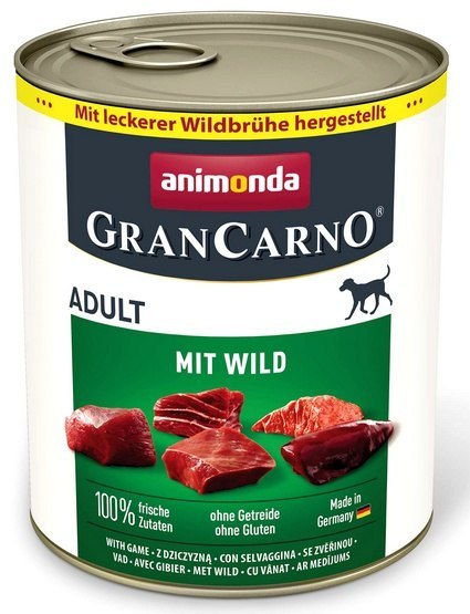 Animonda GranCarno Original Adult Wild Dziczyzna puszka 800g Animonda GranCarno Original Adult Wild Dziczyzna puszka 800g