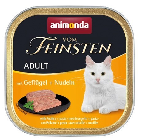 Animonda vom Feinsten Cat Adult z Drobiem i Makaronem tacka 100g Animonda vom Feinsten Cat Adult z Drobiem i Makaronem tacka 100g