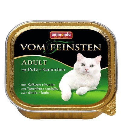 Animonda vom Feinsten Cat Adult z Indykiem i Królikiem tacka 100g Animonda vom Feinsten Cat Adult z Indykiem i Królikiem tacka 100g