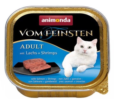 Animonda vom Feinsten Cat Adult z Łososiem i Krewetkami tacka 100g Animonda vom Feinsten Cat Adult z Łososiem i Krewetkami tacka 100g