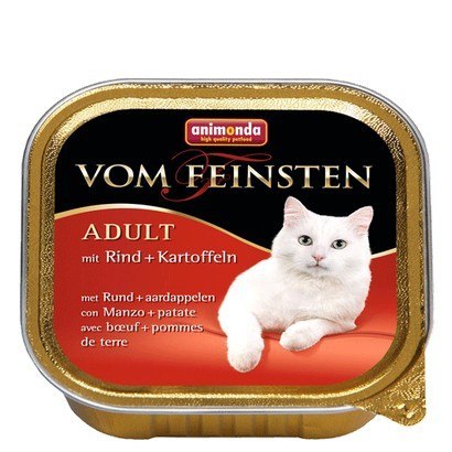 Animonda vom Feinsten Cat Adult z Wołowiną i Ziemniakami tacka 100g Animonda vom Feinsten Cat Adult z Wołowiną i Ziemniakami tacka 100g