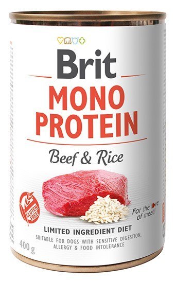 Brit Mono Protein Beef & Rice puszka 400g Brit Mono Protein Beef & Rice puszka 400g
