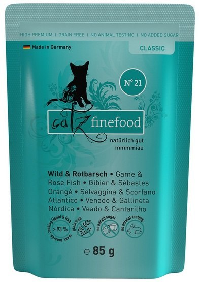 Catz Finefood Classic N.21 Dziczyzna i Karmazyn saszetka 85g Catz Finefood Classic N.21 Dziczyzna i Karmazyn saszetka 85g