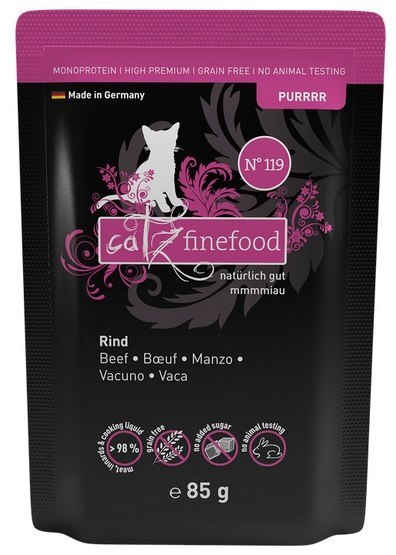 Catz Finefood Purrrr N.119 Wołowina saszetka 85g Catz Finefood Purrrr N.119 Wołowina saszetka 85g