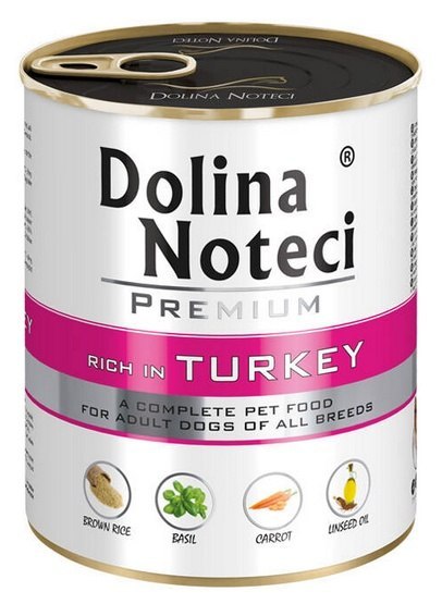 Dolina Noteci Premium Pies Indyk puszka 800g Dolina Noteci Premium Pies Indyk puszka 800g
