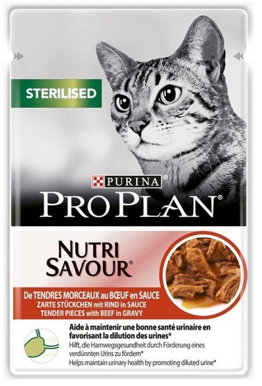 Purina Pro Plan Cat Sterilised wołowina saszetka 85g Purina Pro Plan Cat Sterilised wołowina saszetka 85g