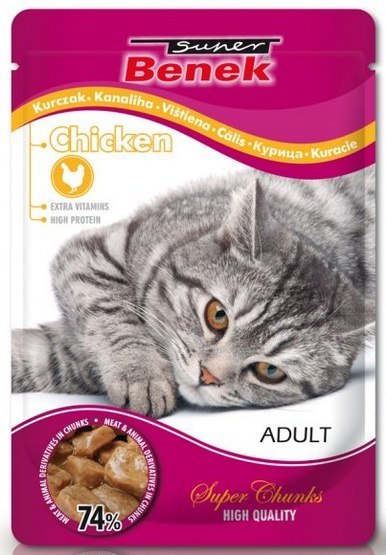Super Benek saszetka kurczak w sosie 100g Super Benek saszetka kurczak w sosie 100g
