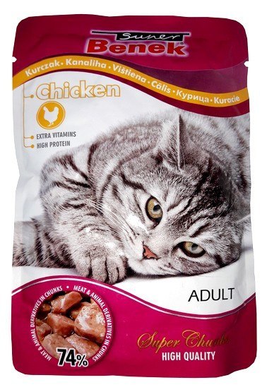 Super Benek saszetka kurczak w sosie 100g Super Benek saszetka kurczak w sosie 100g