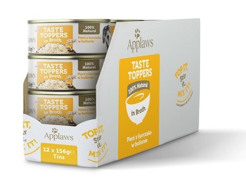 Applaws Dog Taste Toppers puszka z kurczakiem 156g Applaws Dog Taste Toppers puszka z kurczakiem 156g