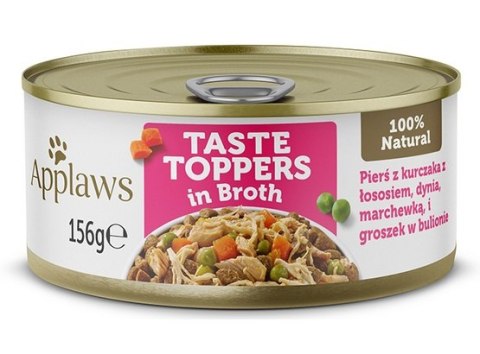 Applaws Dog Taste Toppers puszka z kurczakiem, łososiem i warzywami 156g Applaws Dog Taste Toppers puszka z kurczakiem, łososiem i warzywami 156g