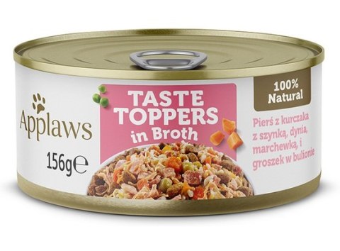 Applaws Dog Taste Toppers puszka z kurczakiem, szynką i warzywami 156g Applaws Dog Taste Toppers puszka z kurczakiem, szynką i warzywami 156g