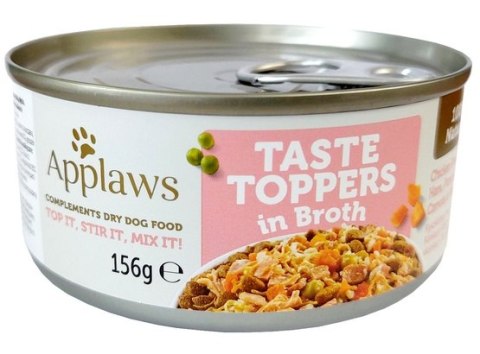 Applaws Dog Taste Toppers puszka z kurczakiem, szynką i warzywami 156g Applaws Dog Taste Toppers puszka z kurczakiem, szynką i warzywami 156g