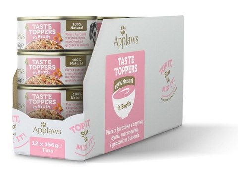 Applaws Dog Taste Toppers puszka z kurczakiem, szynką i warzywami 156g Applaws Dog Taste Toppers puszka z kurczakiem, szynką i warzywami 156g