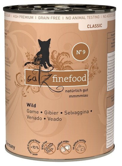 Catz Finefood Classic N.09 Dziczyzna puszka 400g Catz Finefood Classic N.09 Dziczyzna puszka 400g