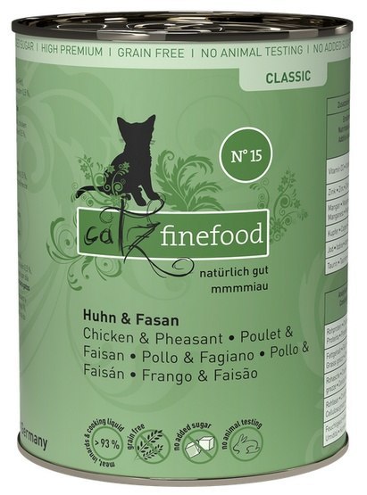 Catz Finefood Classic N.15 Kurczak i Bażant puszka 400g Catz Finefood Classic N.15 Kurczak i Bażant puszka 400g