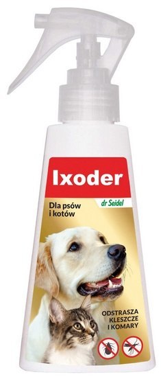 DermaPharm Ixoder Spray odstraszający kleszcze i komary dla psa i kota 100ml DermaPharm Ixoder Spray odstraszający kleszcze i komary dla psa i kota 100ml