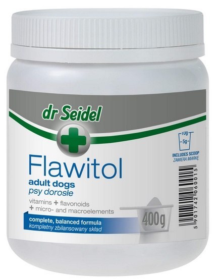 Dr Seidel Flawitol dla psów dorosłych - proszek 400g Dr Seidel Flawitol dla psów dorosłych - proszek 400g