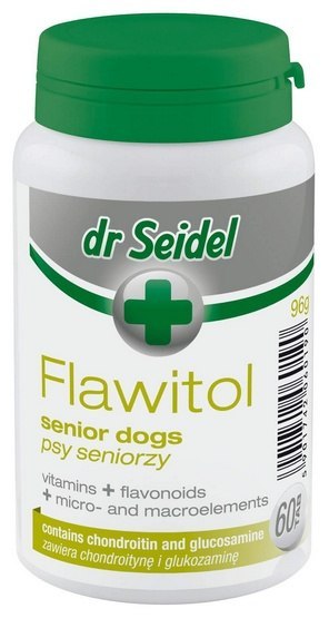 Dr Seidel Flawitol dla psów seniorów 60 tabl. Dr Seidel Flawitol dla psów seniorów 60 tabl.