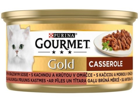Gourmet Gold Kaczka i indyk w brązowym sosie 85g Gourmet Gold Kaczka i indyk w brązowym sosie 85g