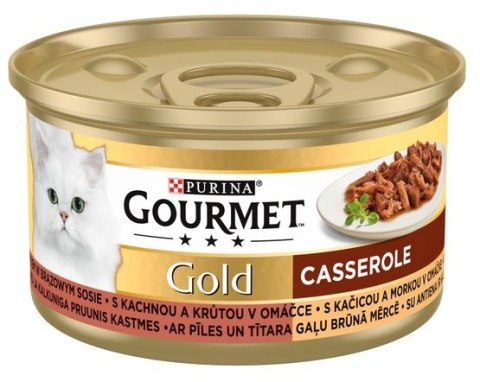 Gourmet Gold Kaczka i indyk w brązowym sosie 85g Gourmet Gold Kaczka i indyk w brązowym sosie 85g