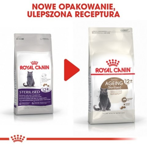 Royal Canin Ageing +12 Sterilised karma sucha dla kotów dojrzałych, sterylizowanych 400g Royal Canin Ageing +12 Sterilised karma sucha dla kotów dojrzałych, sterylizowanych 400g