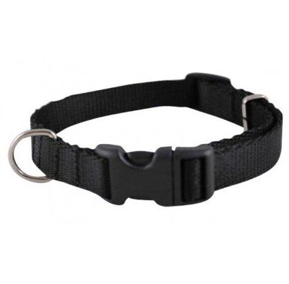 CHABA Obroża taśma regulowana 10mm x 30cm czarna CHABA Obroża taśma regulowana 10mm x 30cm czarna