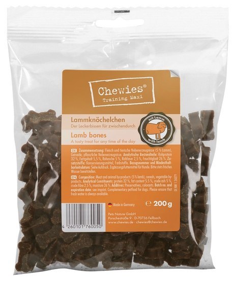 Chewies Goodies (Training) Kosteczki Maxi Jagnięcina 200g Chewies Goodies (Training) Kosteczki Maxi Jagnięcina 200g
