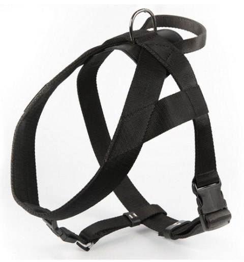 Dingo Szelki taśma z uchwytem 4cm czarne Dingo Szelki taśma z uchwytem 4cm czarne