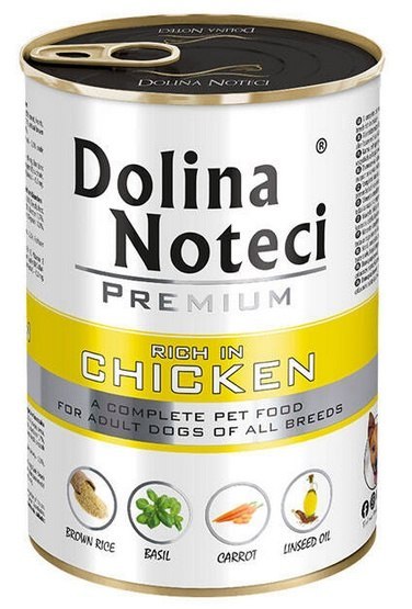 Dolina Noteci Premium Pies Kurczak puszka 400g Dolina Noteci Premium Pies Kurczak puszka 400g