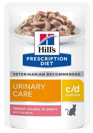 Hill's Prescription Diet c/d Feline z Łososiem saszetka 85g Hill's Prescription Diet c/d Feline z Łososiem saszetka 85g