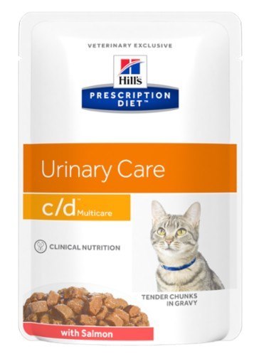Hill's Prescription Diet c/d Feline z Łososiem saszetka 85g Hill's Prescription Diet c/d Feline z Łososiem saszetka 85g