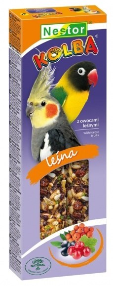 Nestor Kolba Papuga średnia owoce leśne 2szt Nestor Kolba Papuga średnia owoce leśne 2szt