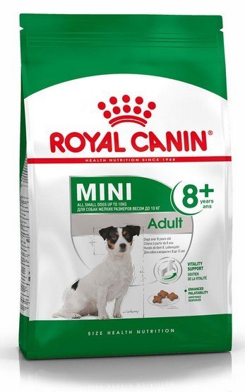 Royal Canin Mini Adult 8+ karma sucha dla psów starszych od 8 do 12 roku życia, ras małych 800g Royal Canin Mini Adult 8+ karma sucha dla psów starszych od 8 do 12 roku życia, ras małych 800g