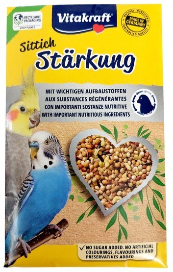 Vitakraft Sittich Starkung 30g - z biotyną na pierzenie Vitakraft Sittich Starkung 30g - z biotyną na pierzenie